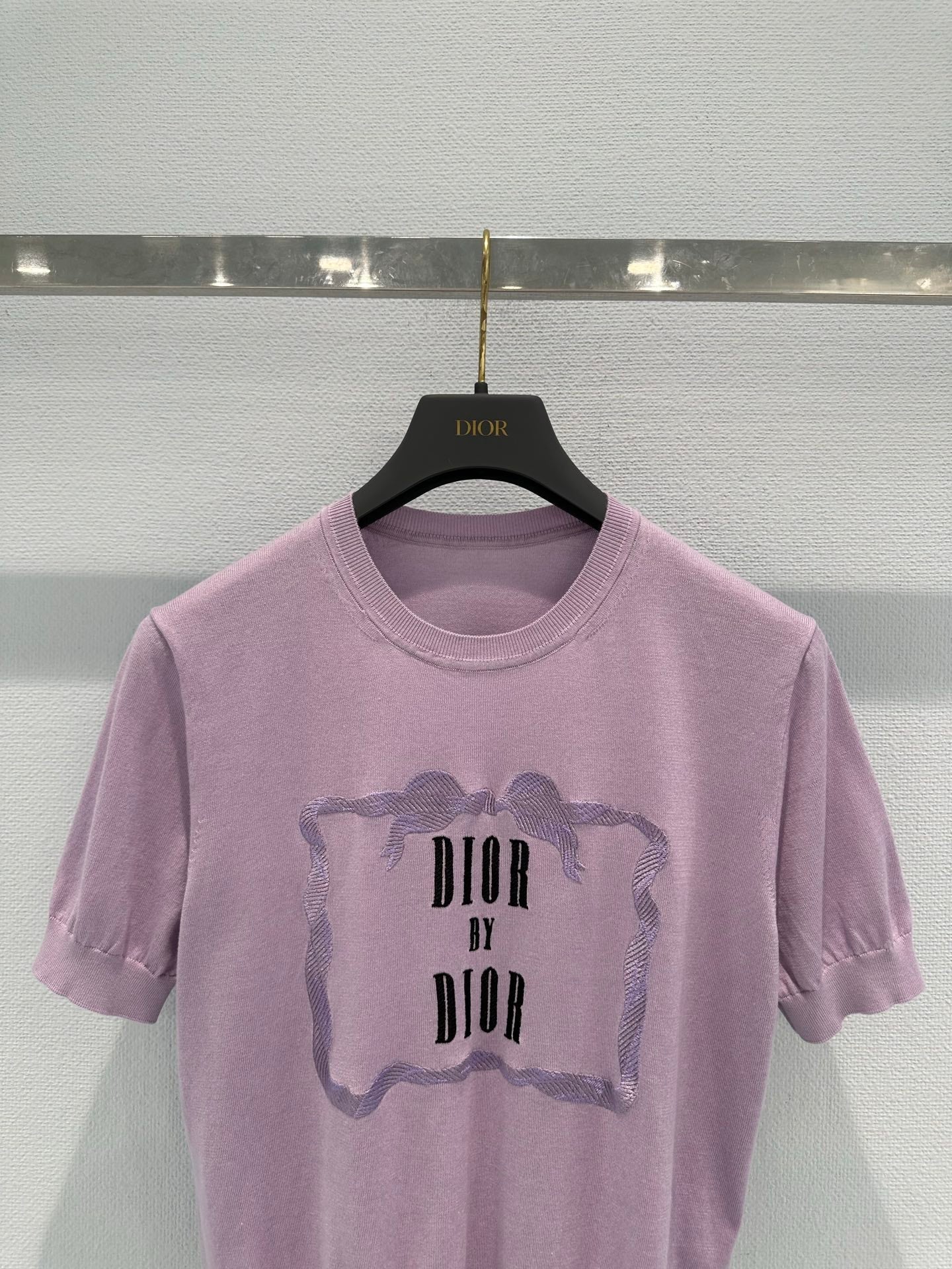 Dior 2026 Short-sleeved T-shirt Purple Cotton 460281