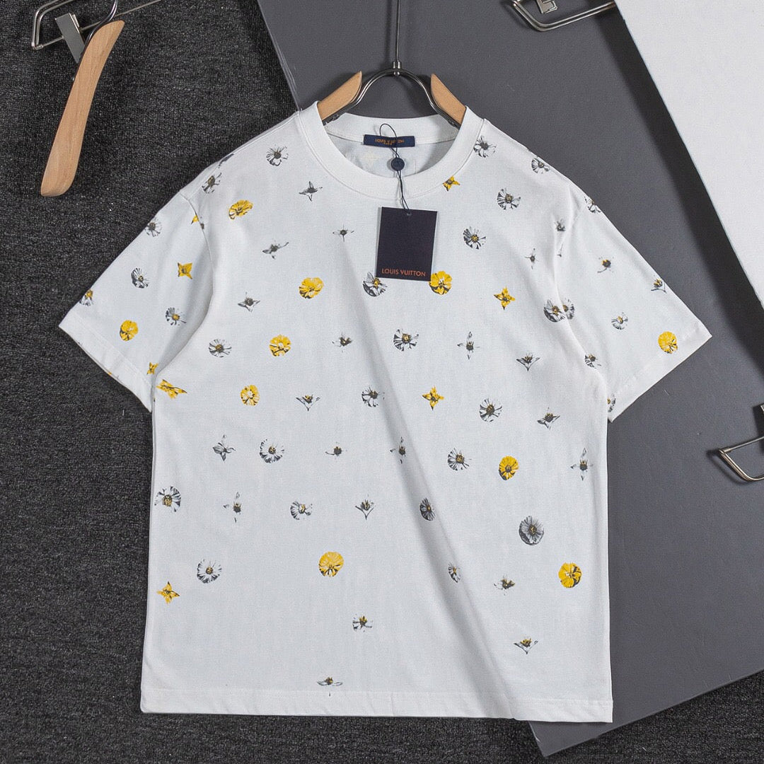 LV 26A Crew Neck Short-Sleeve T-Shirt Monogram Cotton 405635