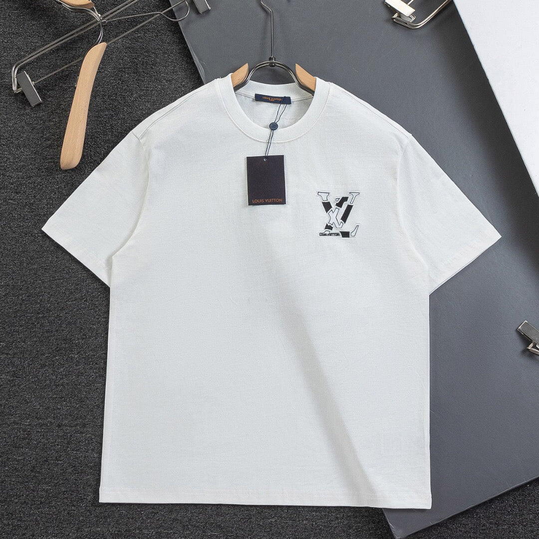 LV 26A Crew Neck Short-Sleeve T-Shirt Cotton 405637