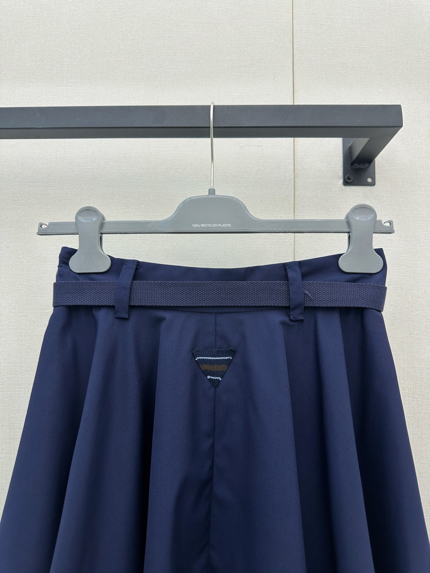 Prada 2026 Midi Skirt Navy Polyester 402787