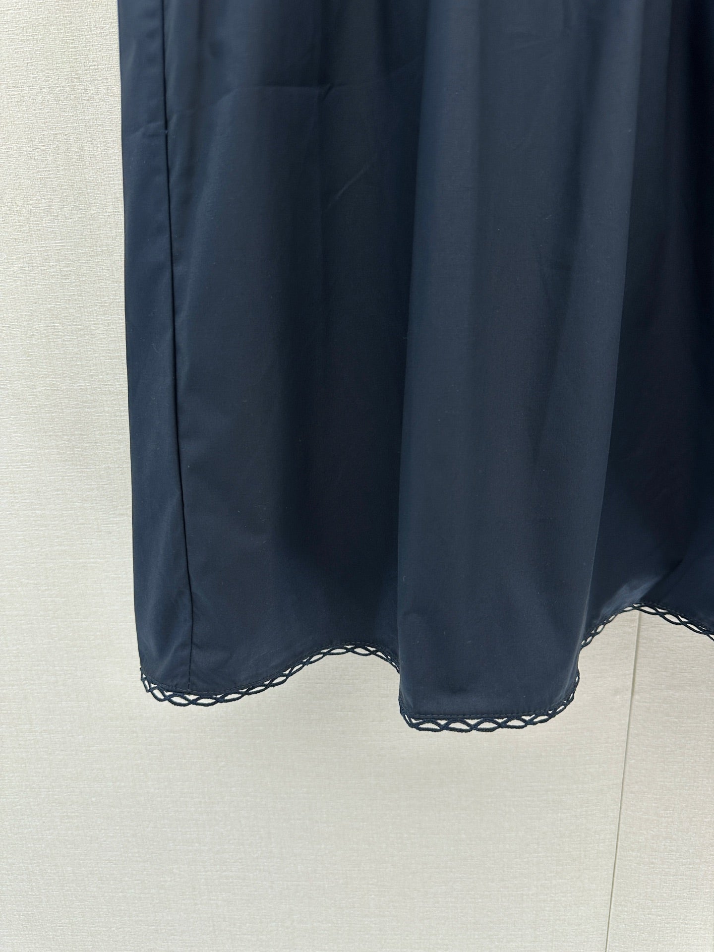 MiuMiu 2026 Sleeveless Dress Navy Green Cotton 648450