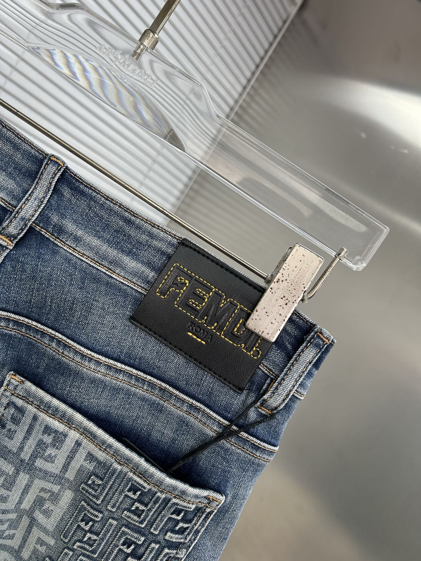 Fendi 2026 Men's Jeans Blue Denim 802289