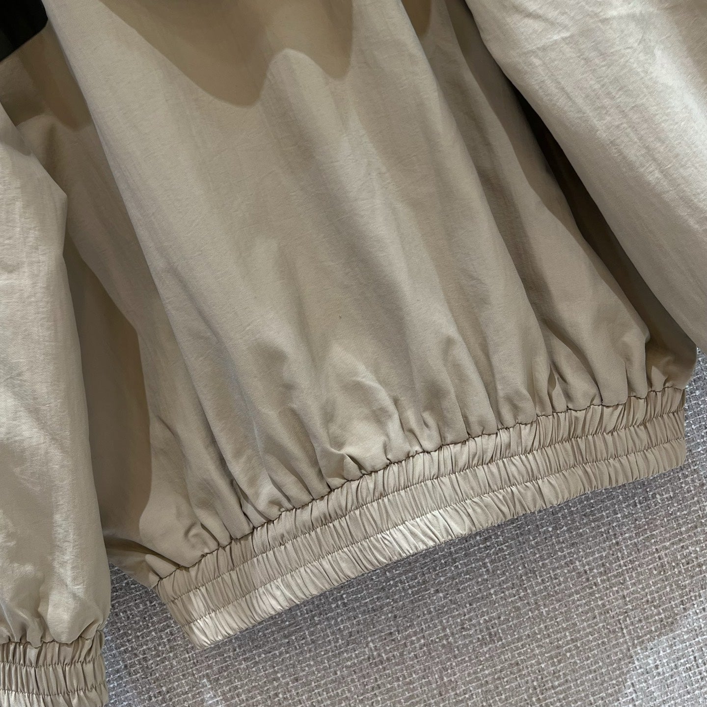 Celine 25 Jacket Beige Green Nylon Polyester