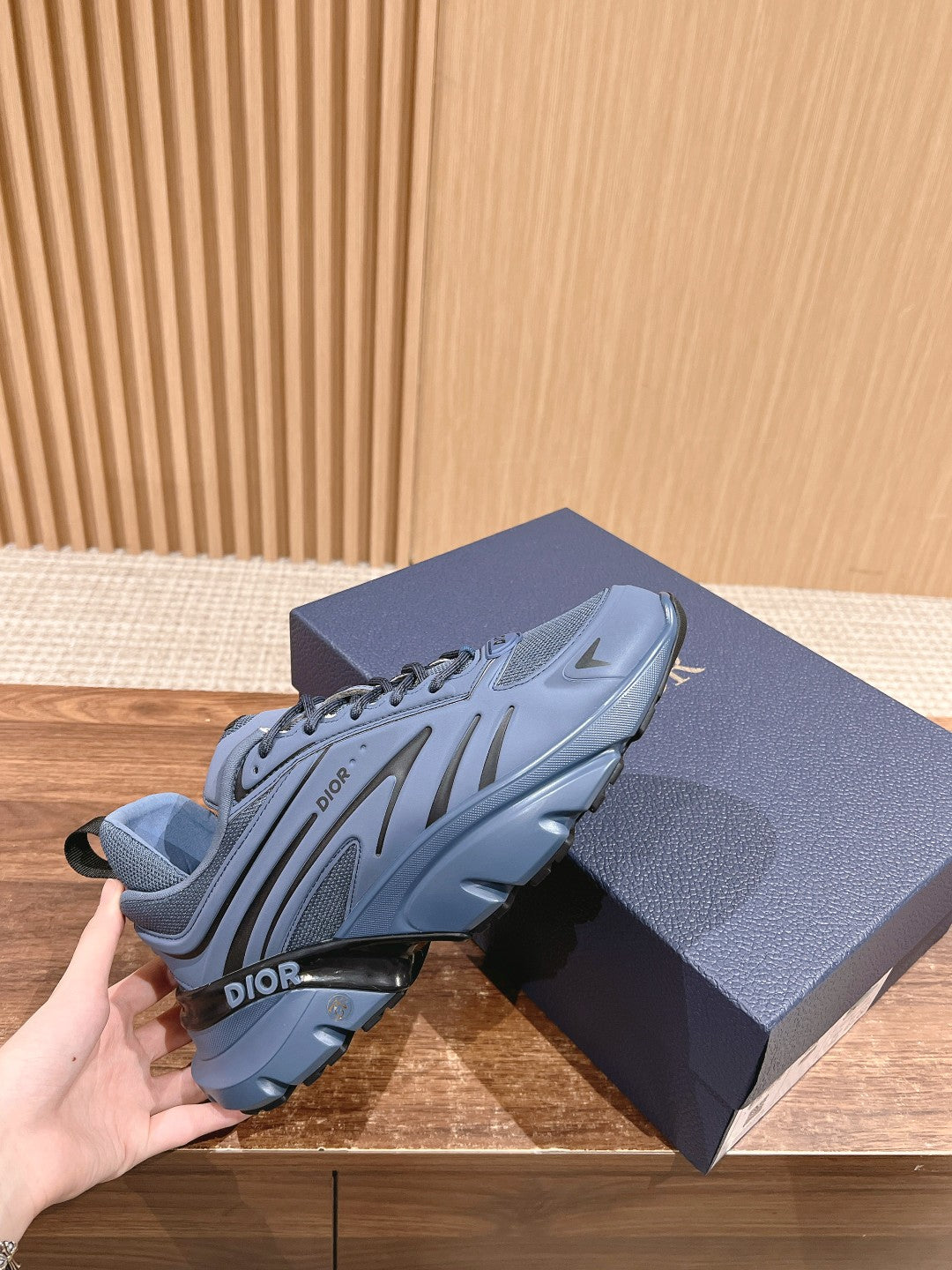 CD B44 Blade Sneaker 30mm Navy Blue Mesh Fabric 101010
