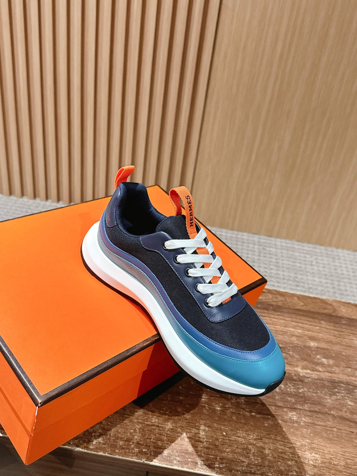 HM Gramme Sneaker Black Blue Mesh 317602