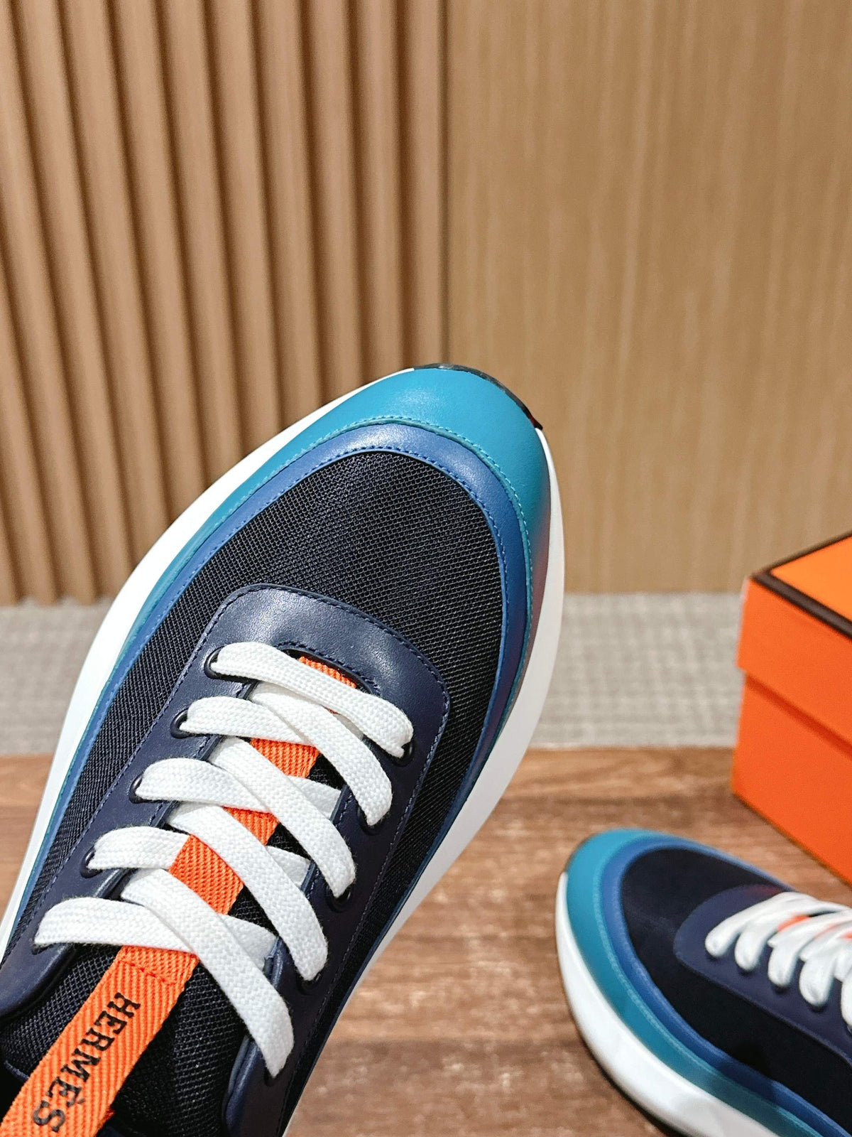 HM Gramme Sneaker Black Blue Mesh 317602