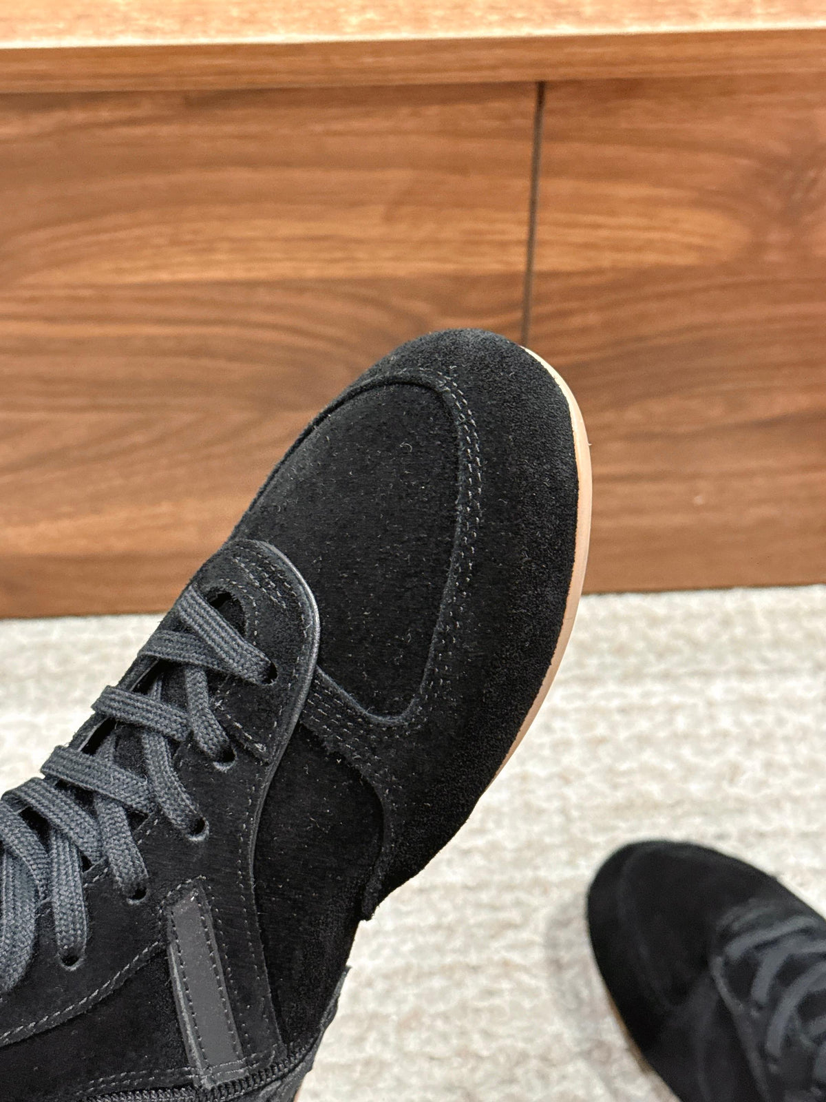 Miumiu 25 Boot Black Suede Calfskin 553694