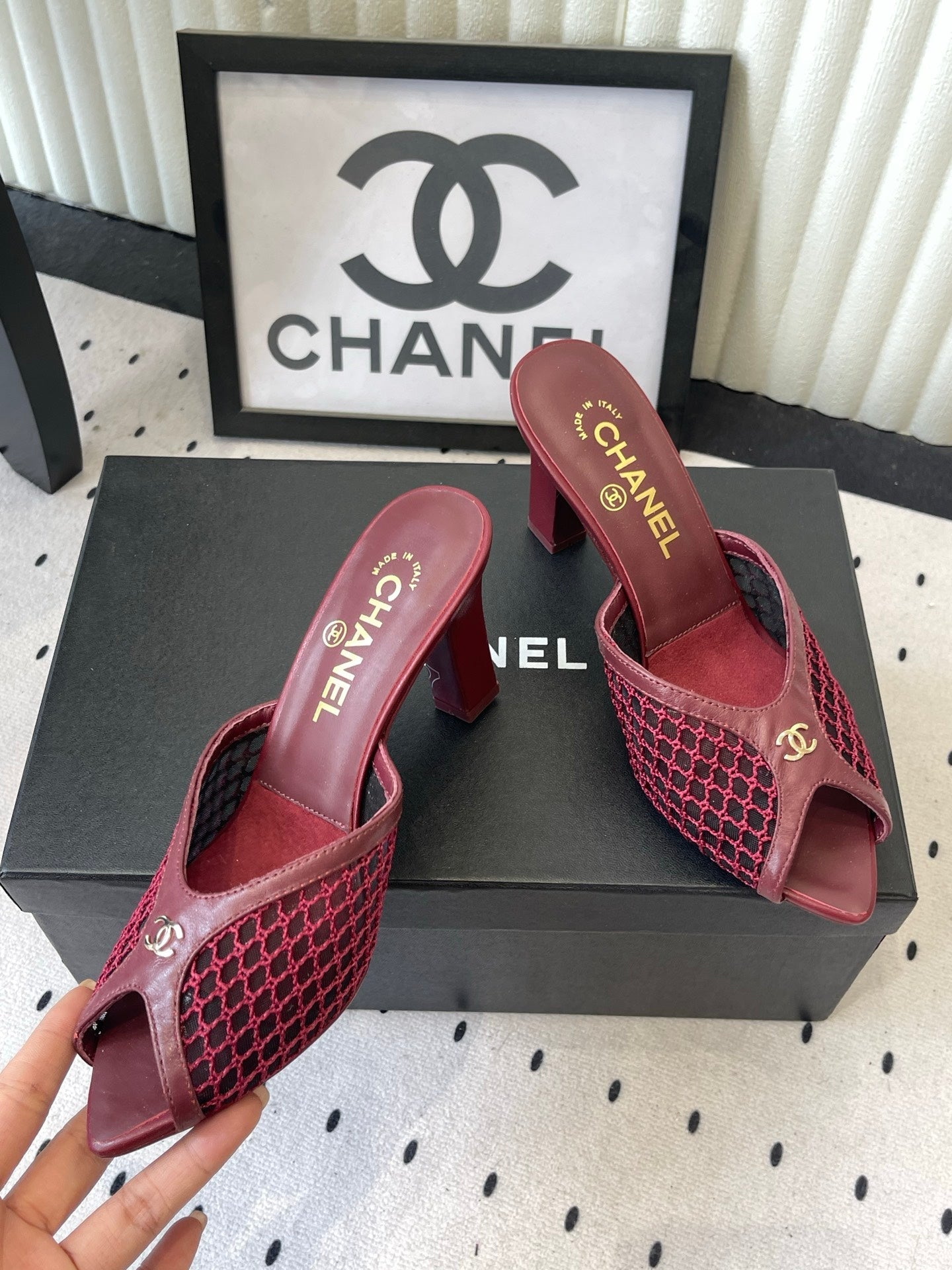 Chanel 2026 Mule Mesh Lambskin