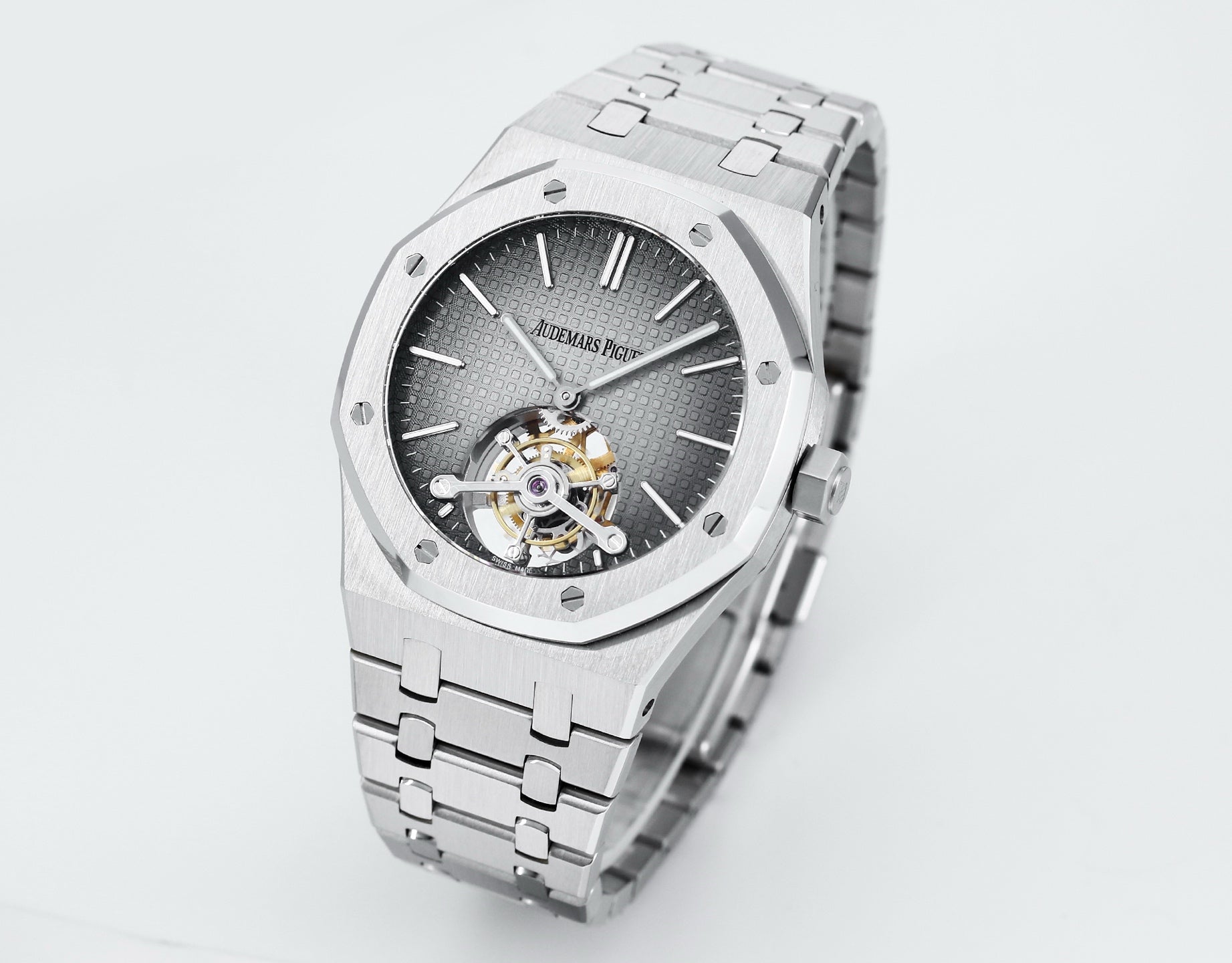 Royal Oak Selfwinding Flying Tourbillon Extra-thin Grey Dial