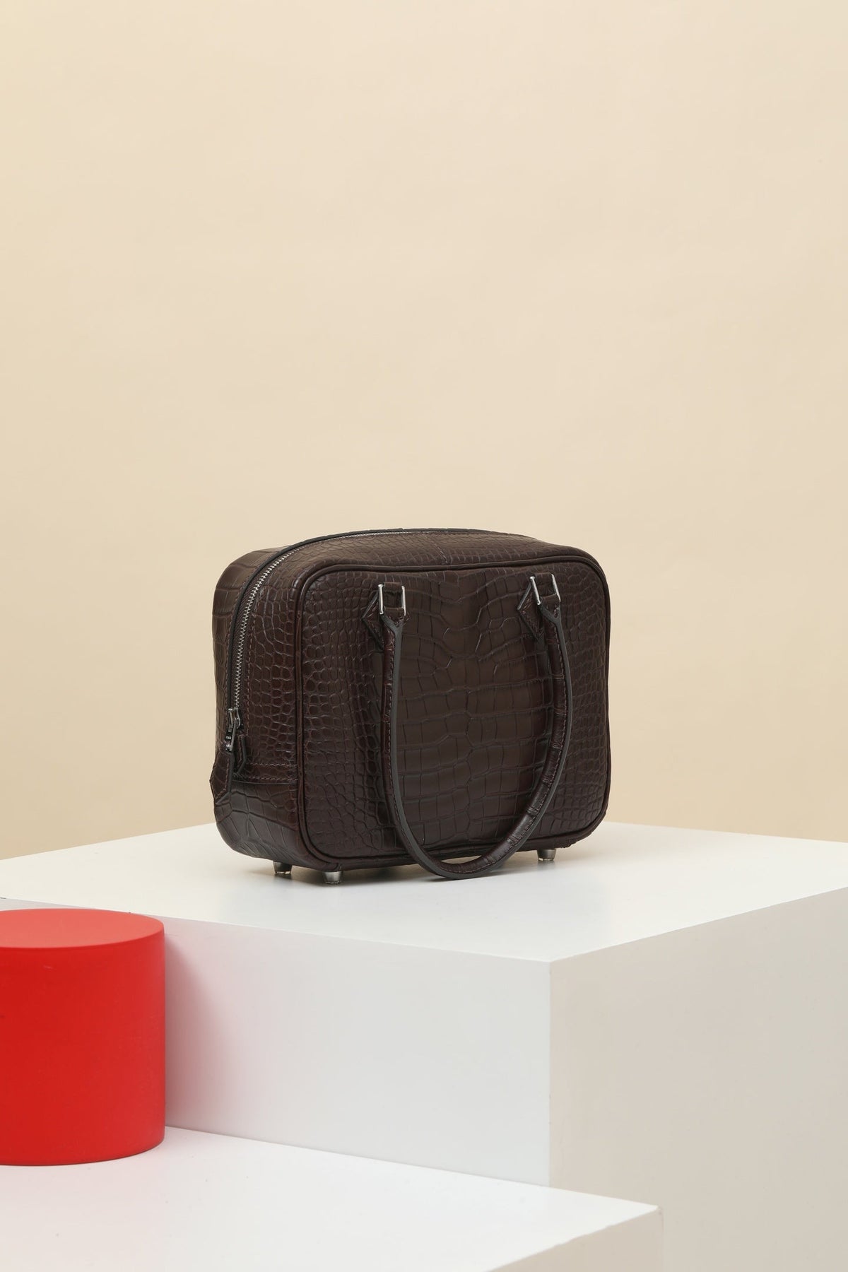 High-end Hermes 2026 Plume Bag 20cm Alligator Leather