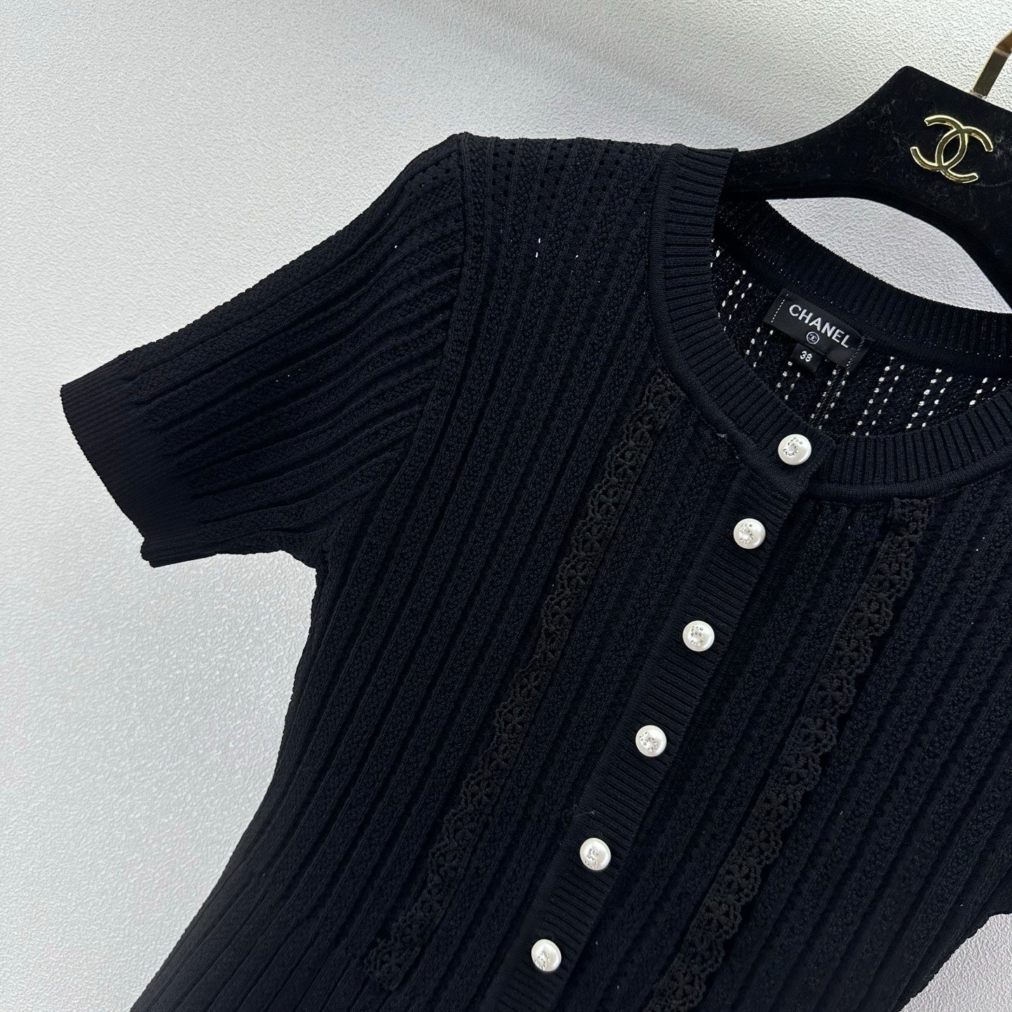 Chanel 2026 Short-sleeve Top Cotton 395474
