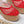ALAIA WEDGE SANDAL IN CHERRY RED MESH AND BEIGE RUBBER