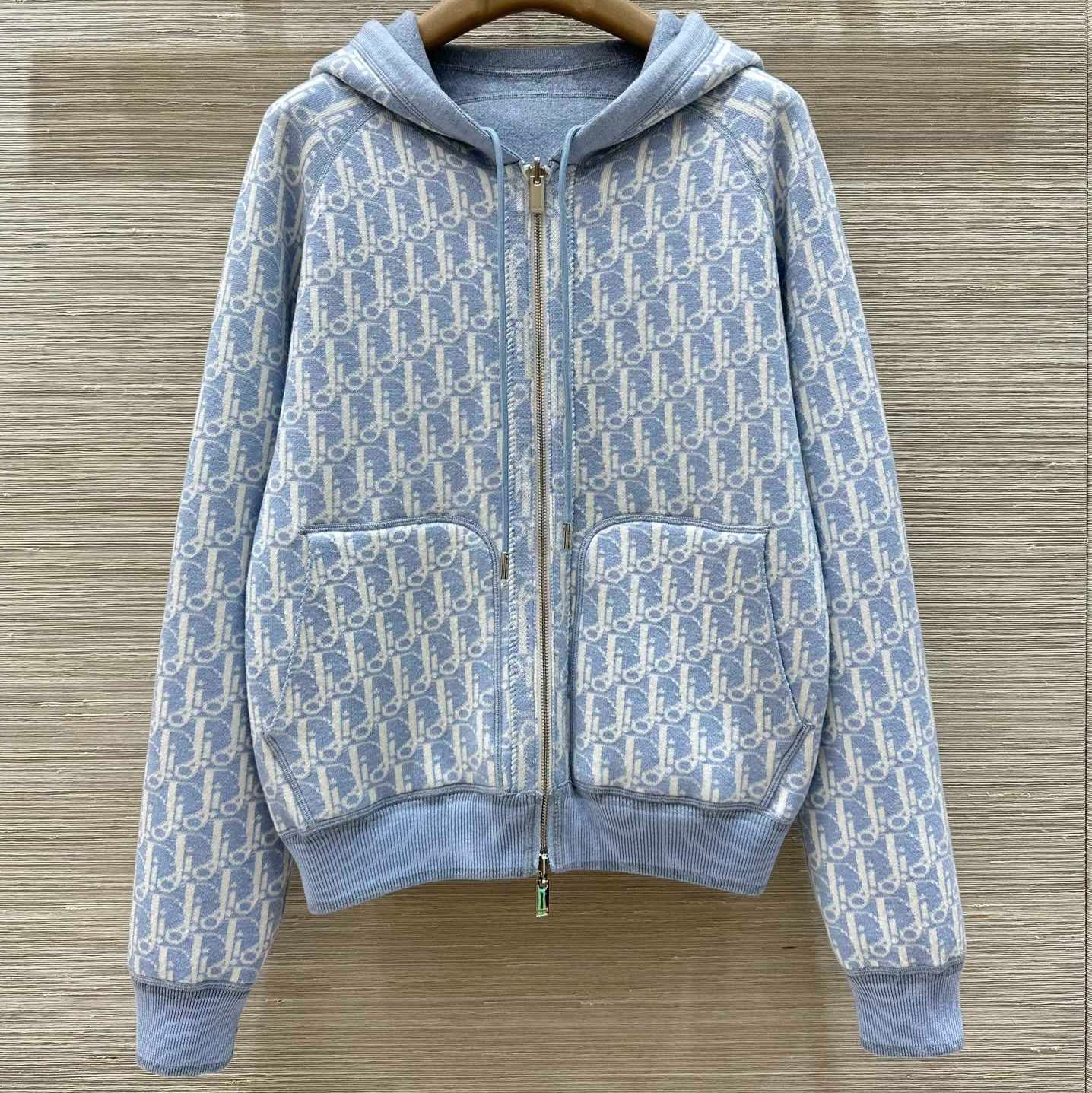 CD 25 Hooded Jacket Blue 2 Sides Cotton