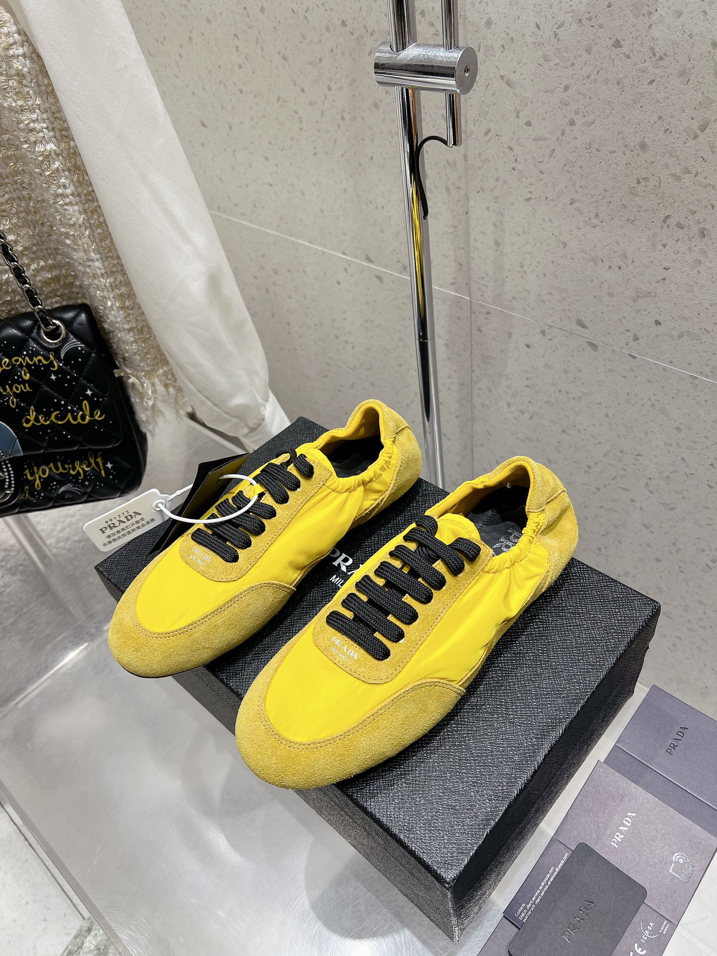 Pra 2025 Collapse Sneaker Yellow Black Re-Nylon Suede 554286