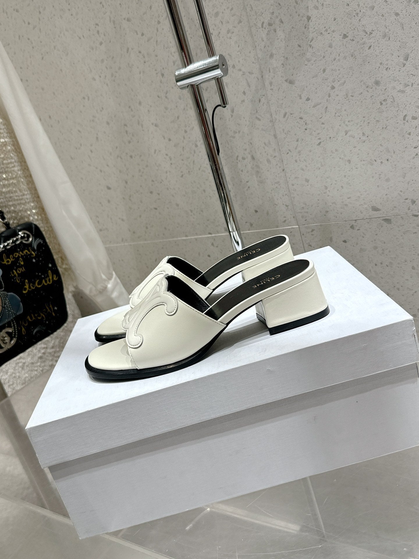 Celine 26 Clémence Mules 30mm Patent Leather 763141