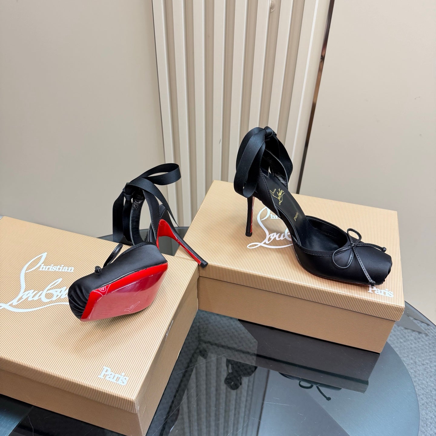 Christian Louboutin 2025 Cassia Lace Up Silk