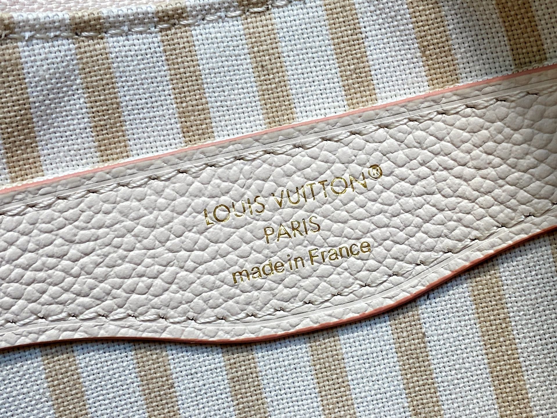 LV Boulogne Cream Grained Calfskin