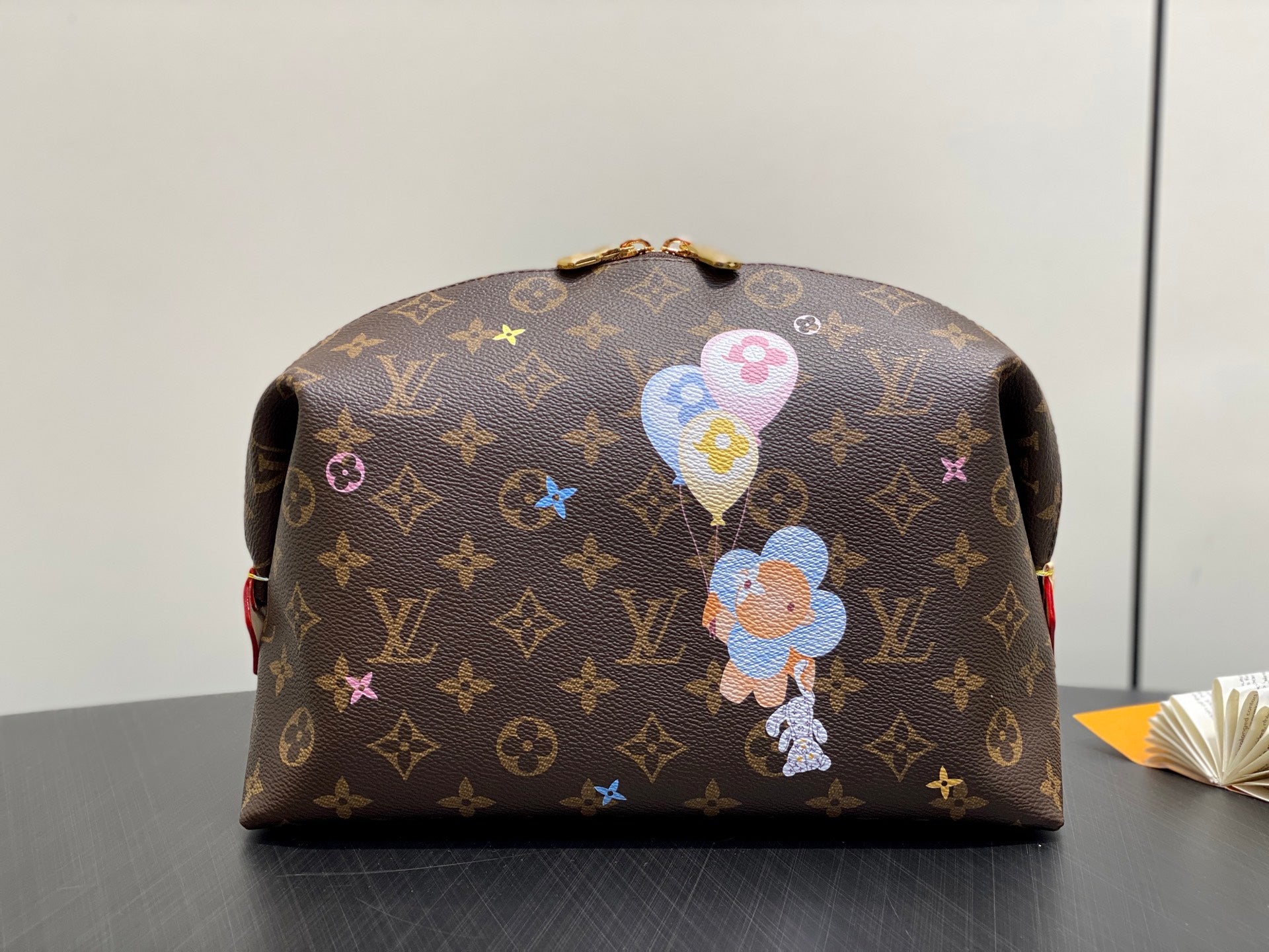LV Cosmetic Pouch GM 27cm Monogram Coated Canvas