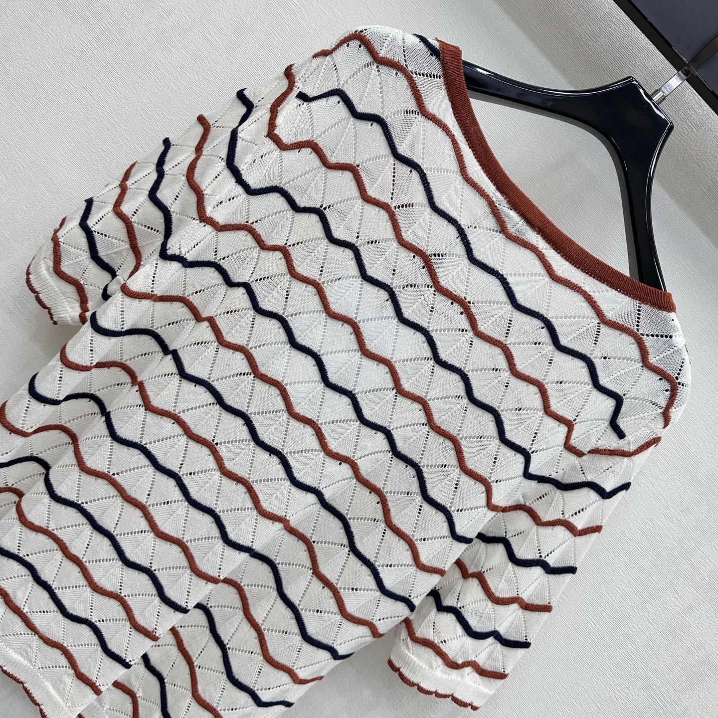 Chanel 2026 Shirt White Red Wool 399739