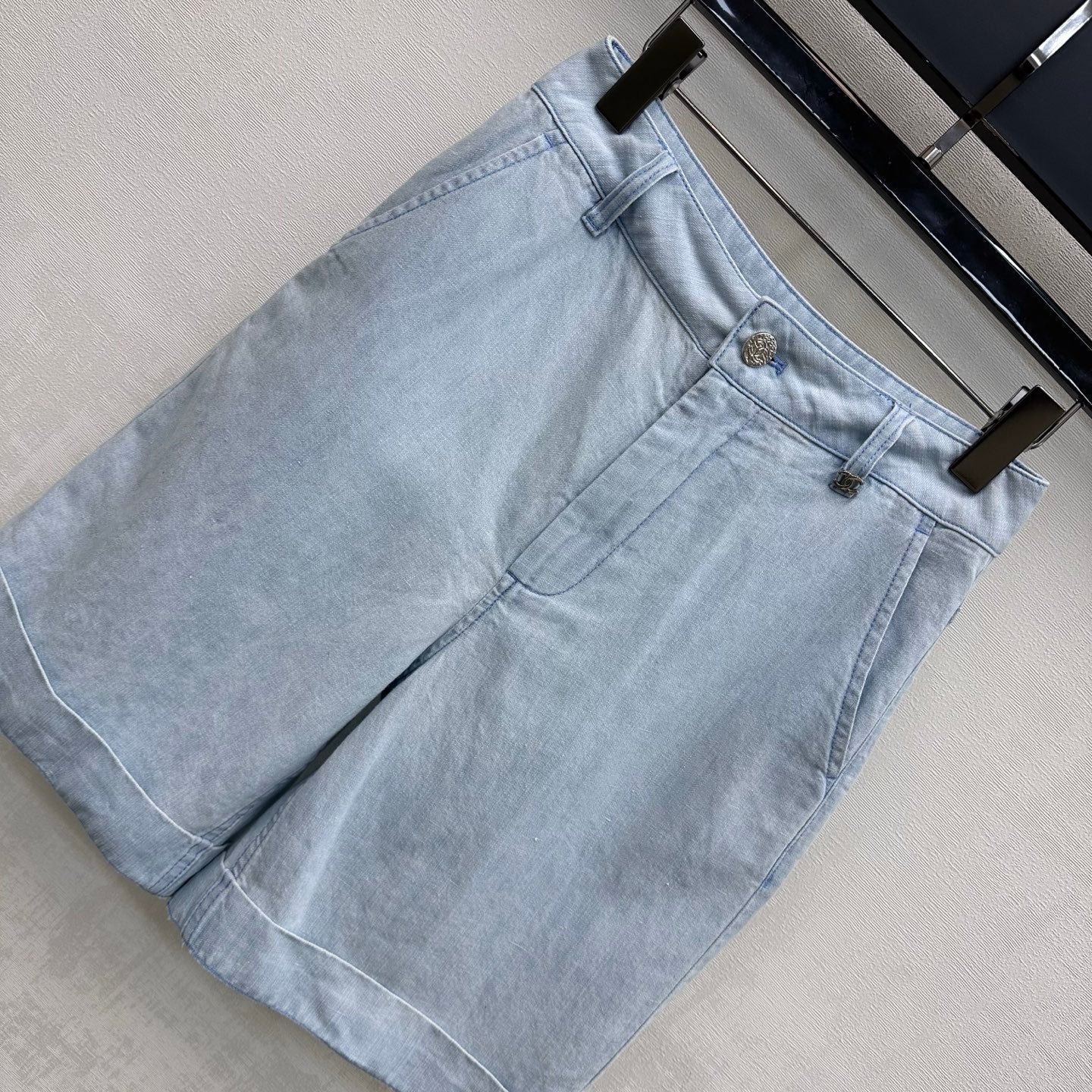 Chanel 2026 Short Demin Light Blue Cotton 636018