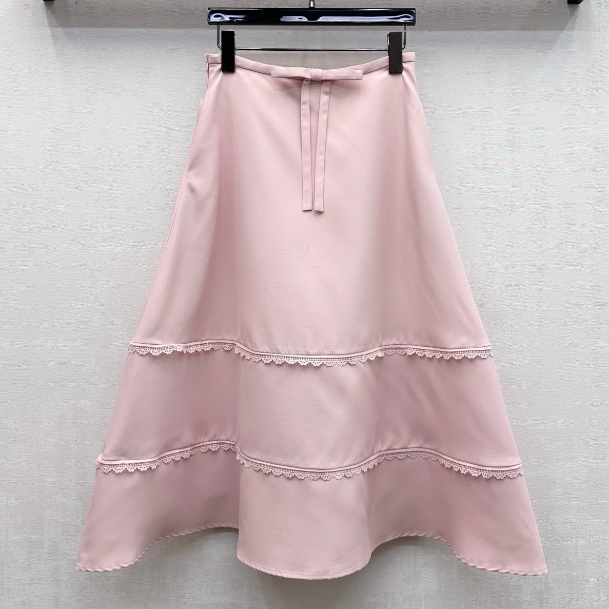 MiuMiu 2026 Midi Skirt Pink Cotton 648501