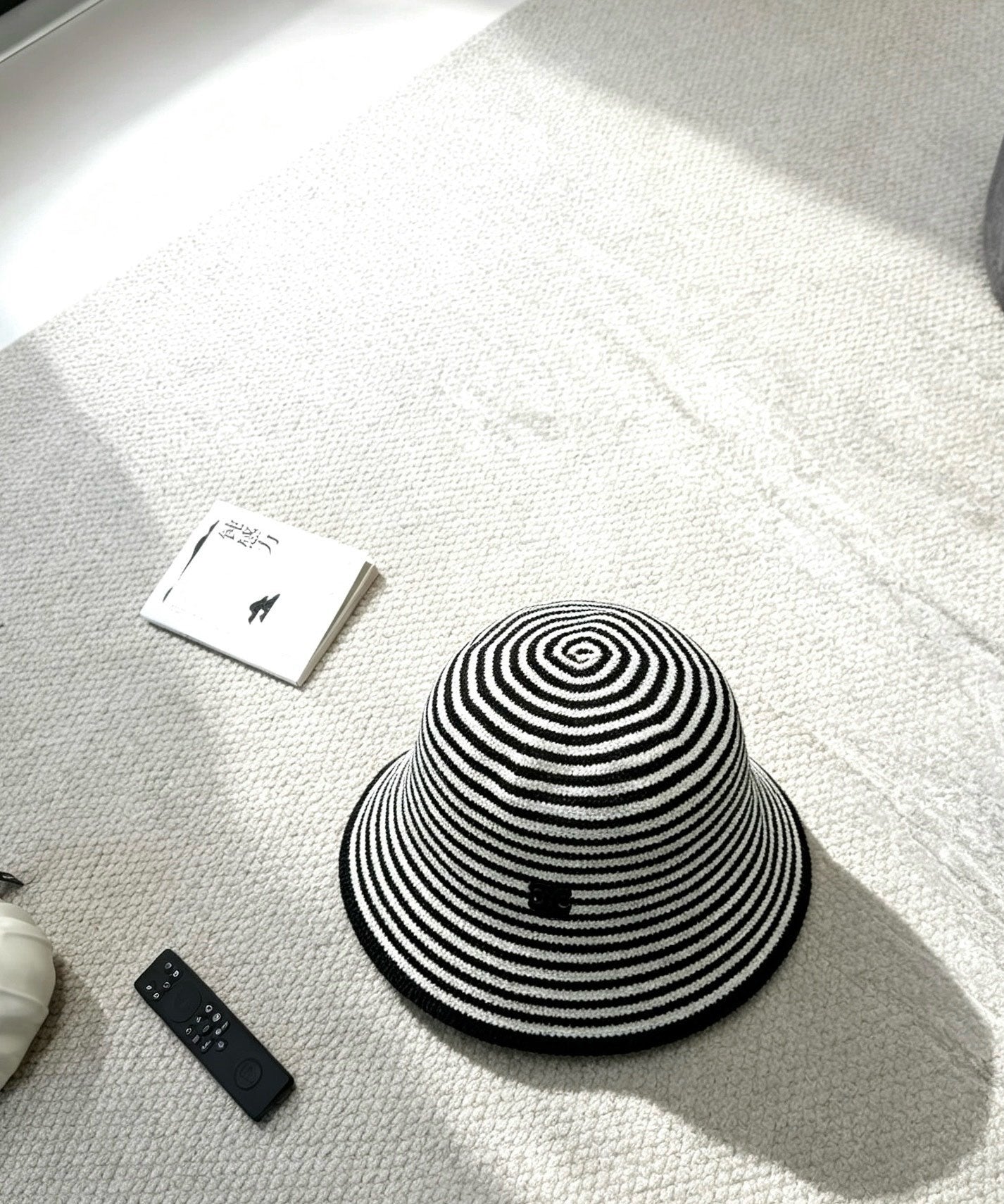 Celine Black And White Striped Bucket Hat 212908