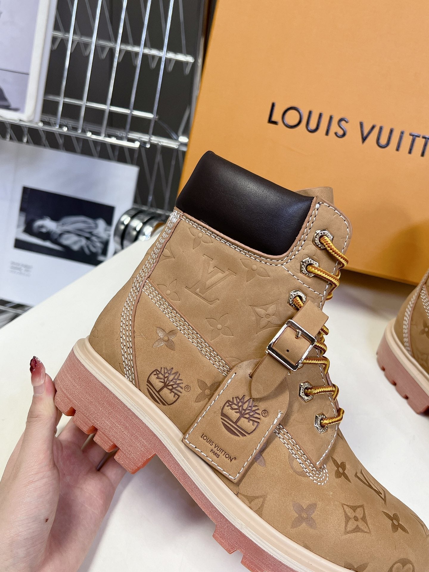 LV x Timberland 6-In Ankle Boot Brown Monogram Sude