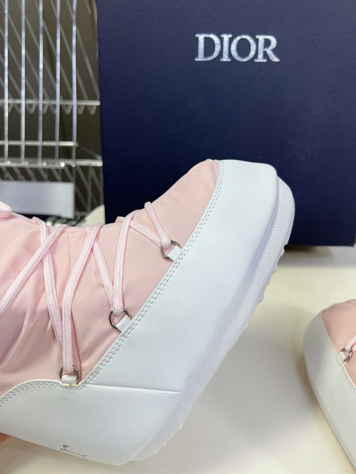 CD Short Boots 60mm In Light Pink Cowhide 989714
