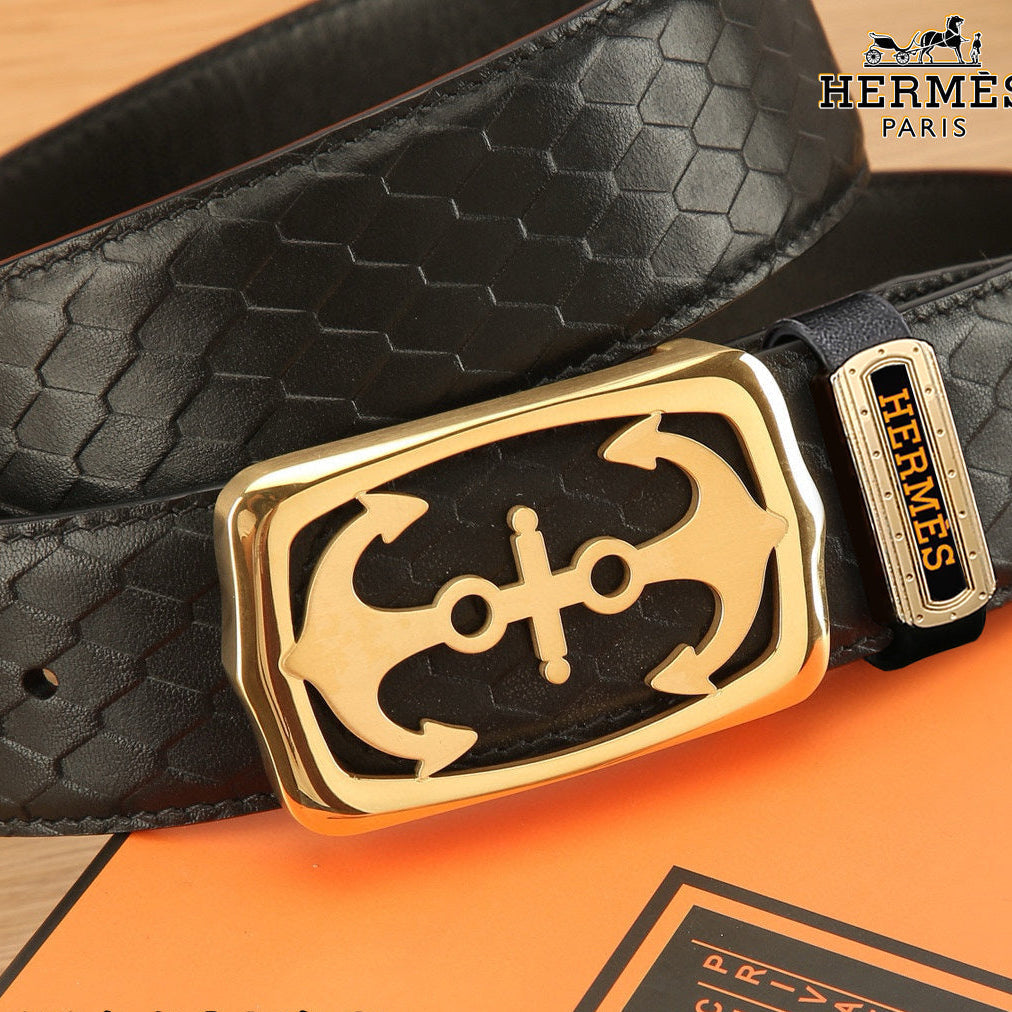 HM Constance Belt 38mm Black Original Leather 619665