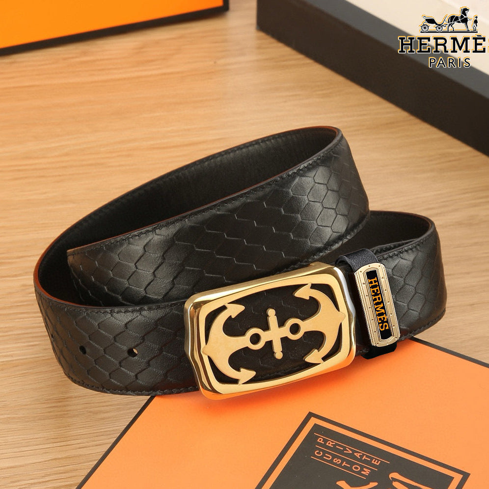 HM Constance Belt 38mm Black Original Leather 619665