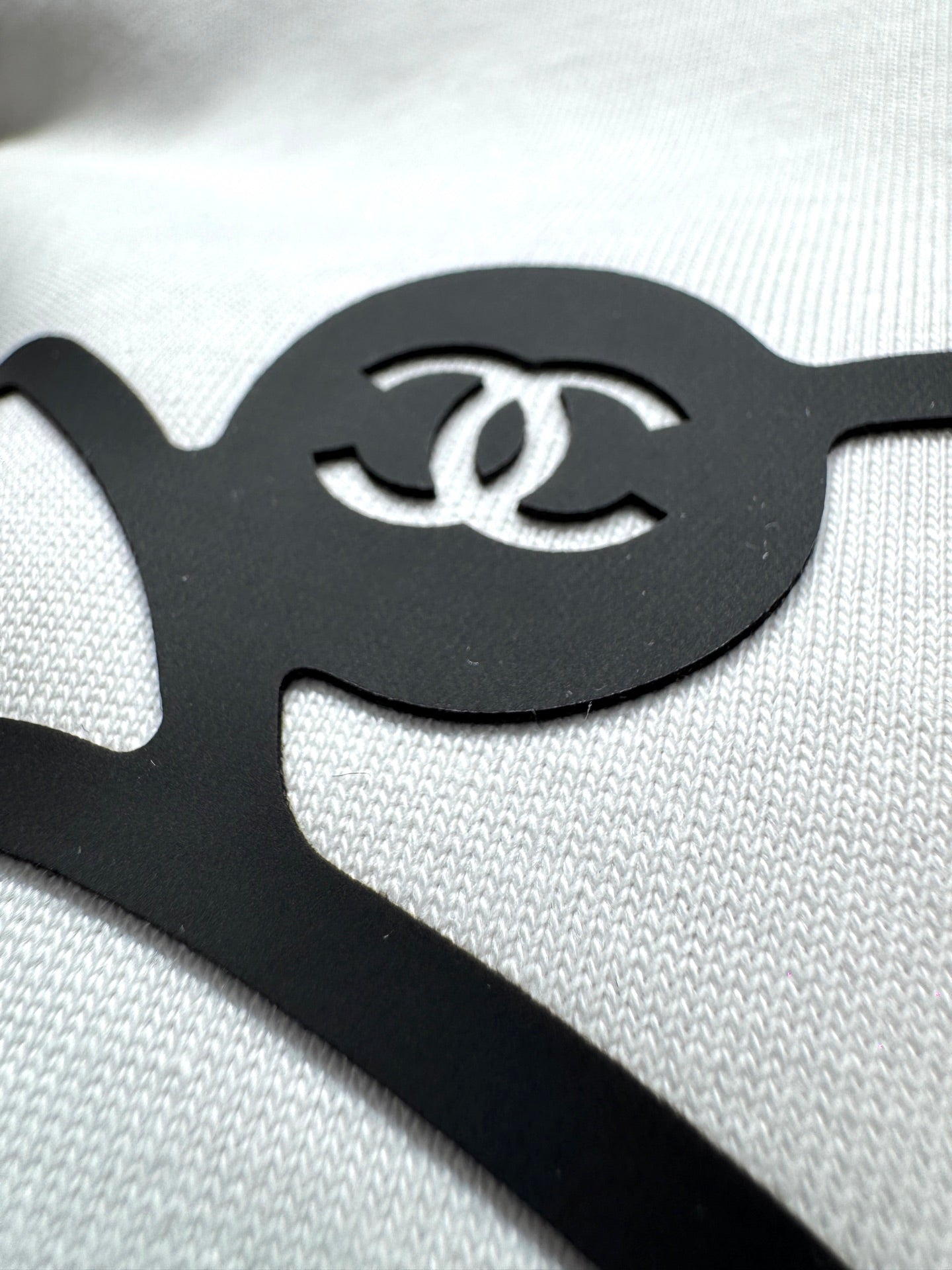 Chanel 2026 Logo Short-Sleeve T-Shirt White Cotton