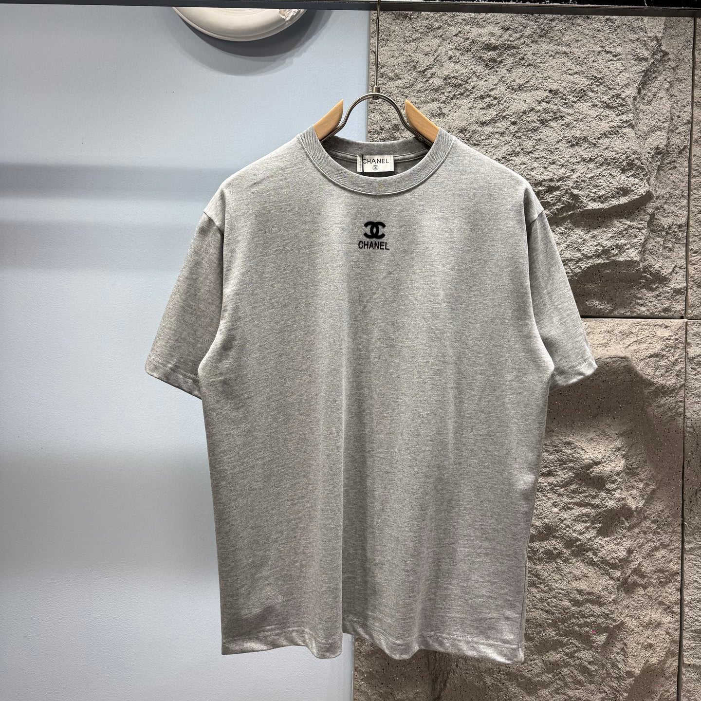 CC 2026  Short-Sleeve T-Shirt Light Gray Pure Cotton 592118