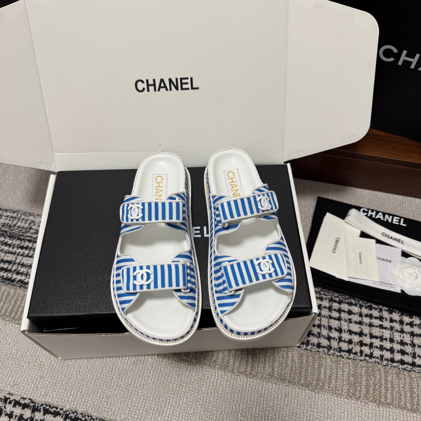 Chanel 2026 Dad Sandals 25mm Fabric 802917
