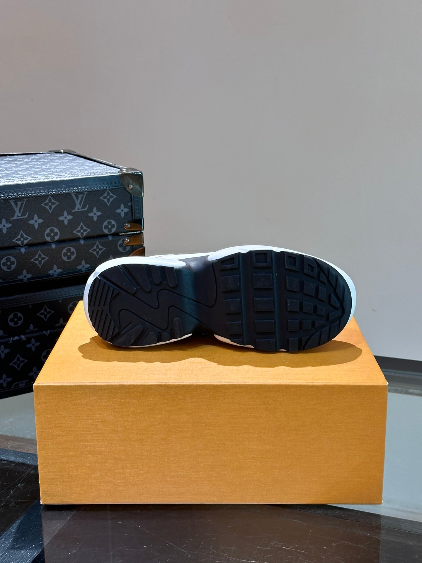 NEO RUN AWAY SNEAKER WHITE MIX BLACK CALFSKIN