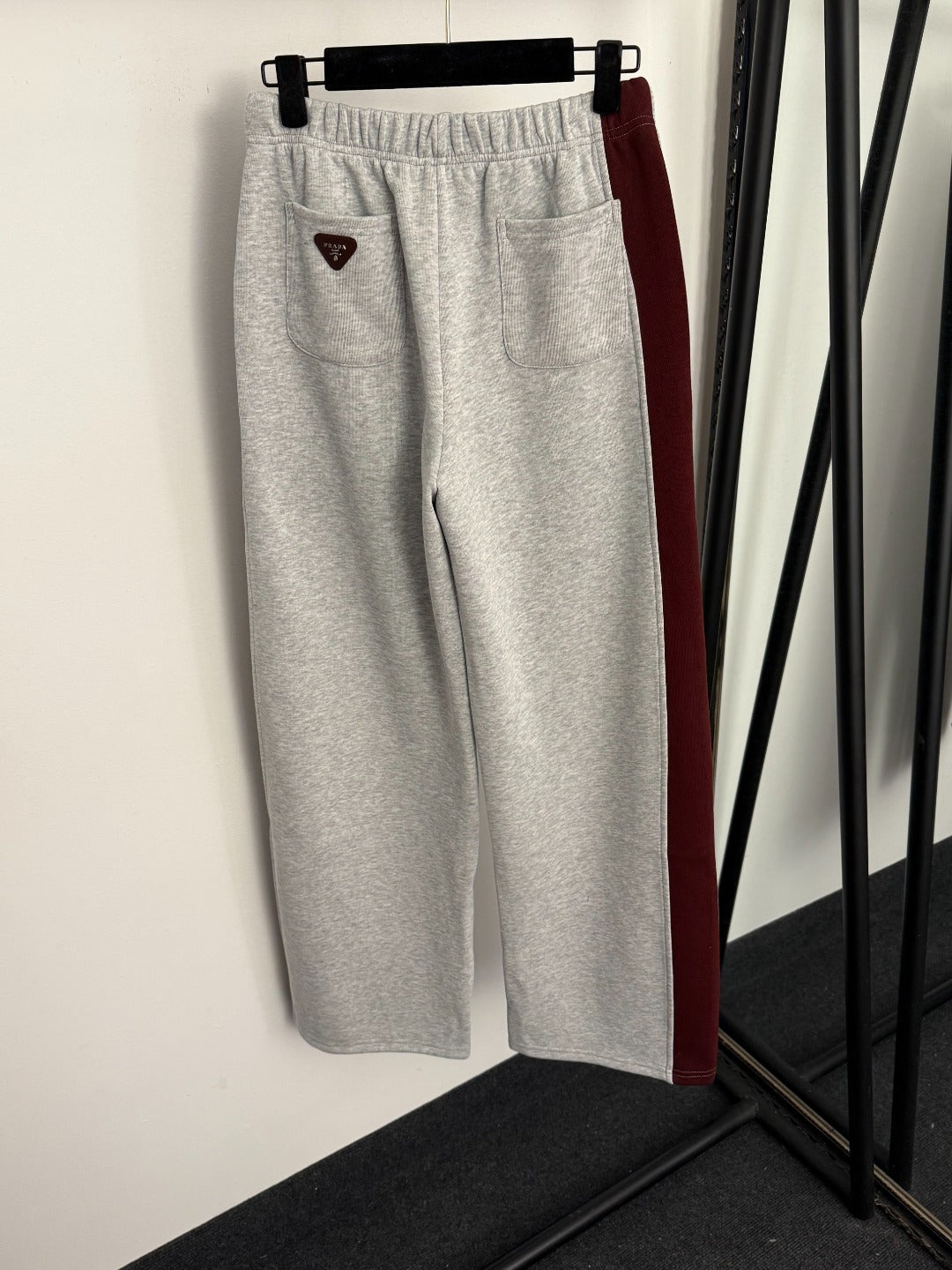 Prada 2025 Set Gray mix Burgundy Cotton