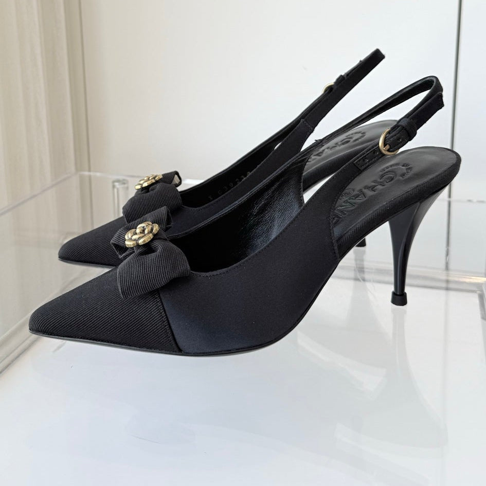 Chanel 2026 Slingback Stilettos Leather Sheepskin 823416