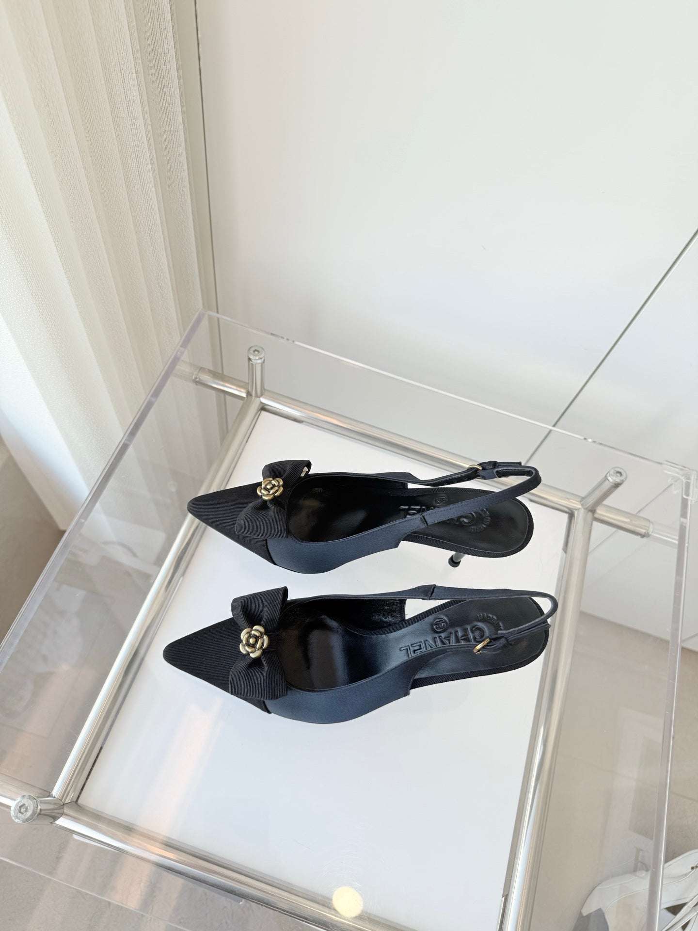 Chanel 2026 Slingback Stilettos Leather Sheepskin 823416