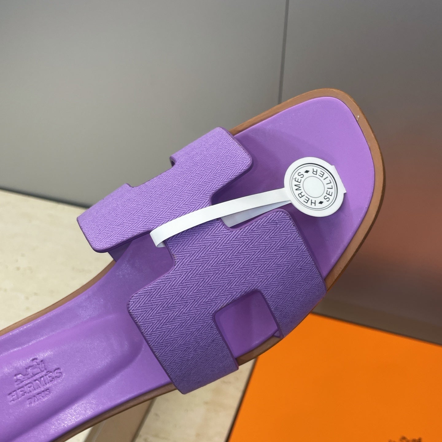 HM 26ss Oran Sandals Purple Calfskin 607235