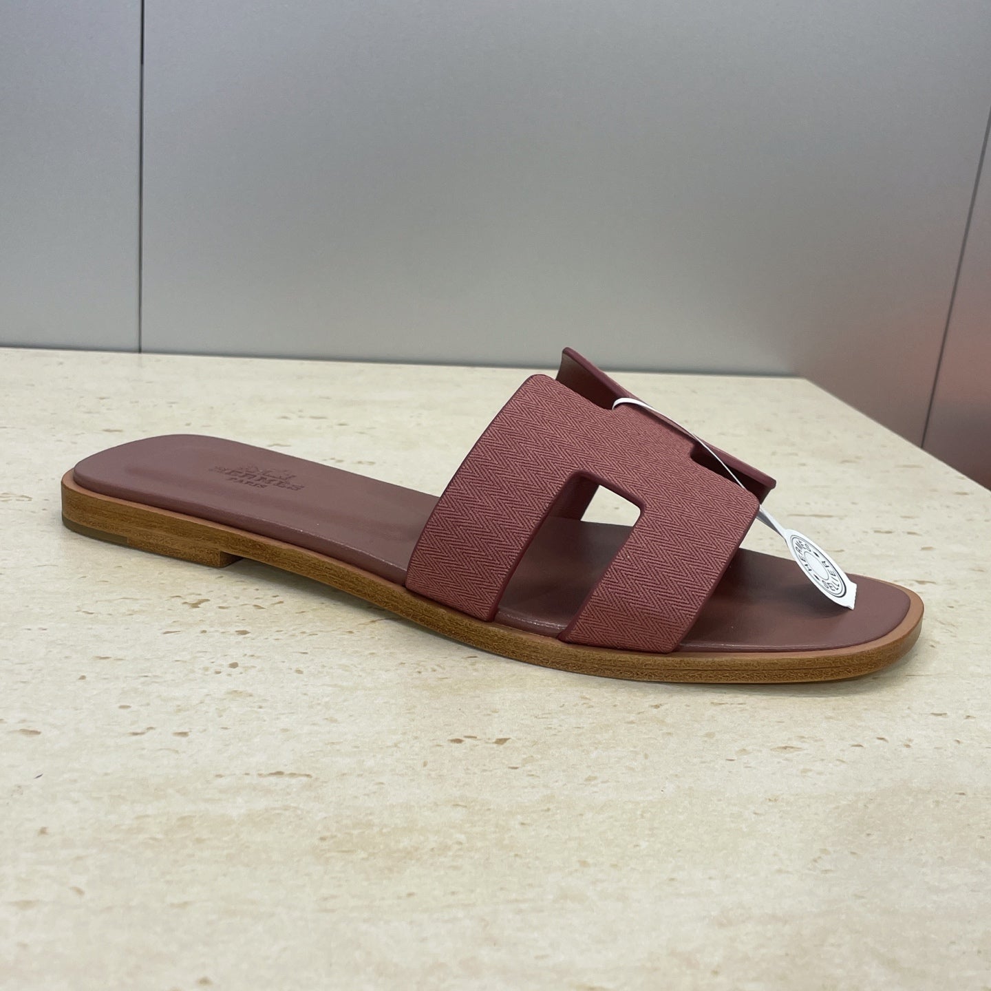 HM 26ss Oran Sandals Reddish Brown Calfskin 607236
