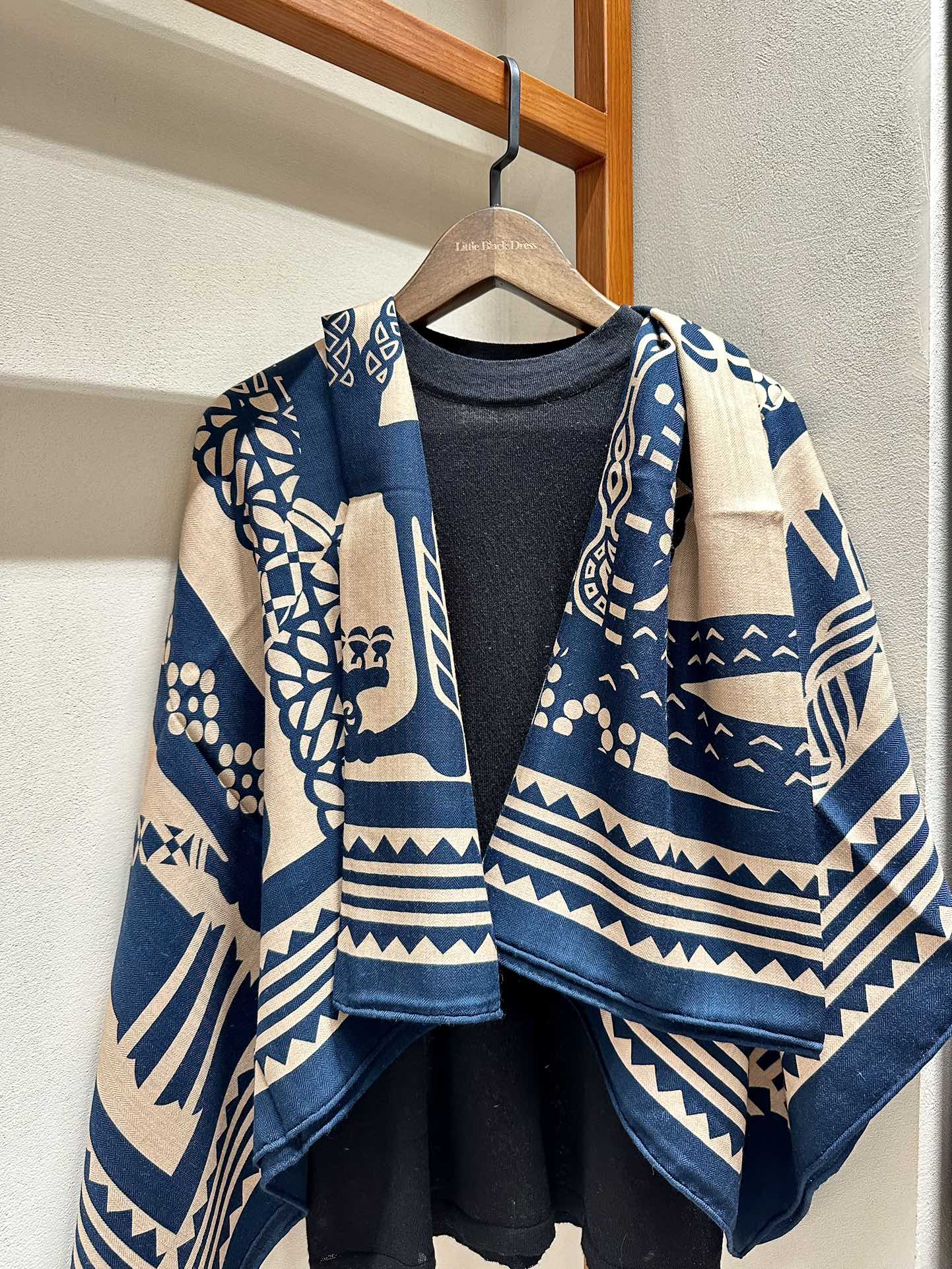 Fantaisie d'Etriers Scarf  140 CM Navy Blue Silk