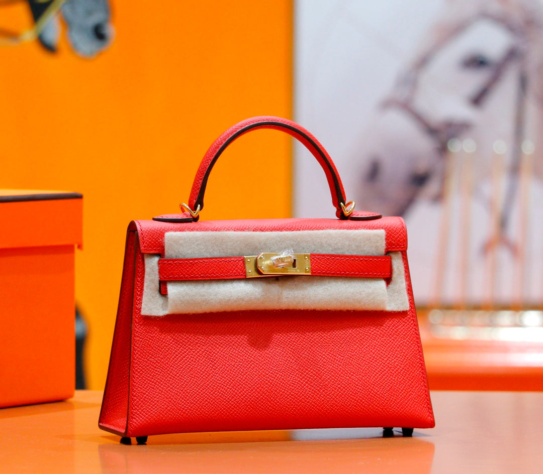 HM Mini Kelly 19cm Epsom Gold Hardware