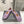 ALAIA PEARL MARY JANE SHOES IN LAVENDER PURPLE MESH AND CALFSKIN