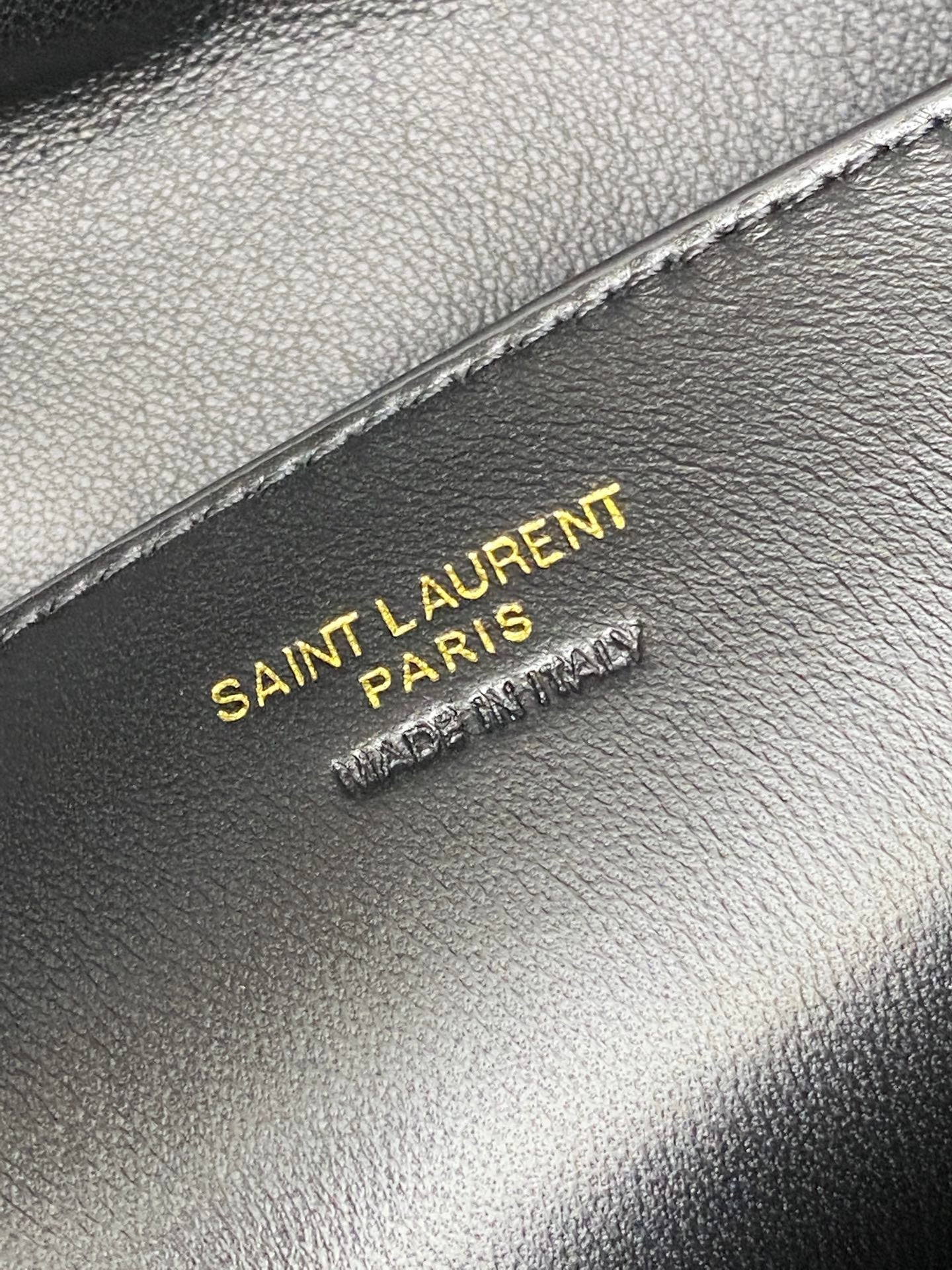 YSL 2026 Cassandre Large Pouch on Chain 35cm Calfskin