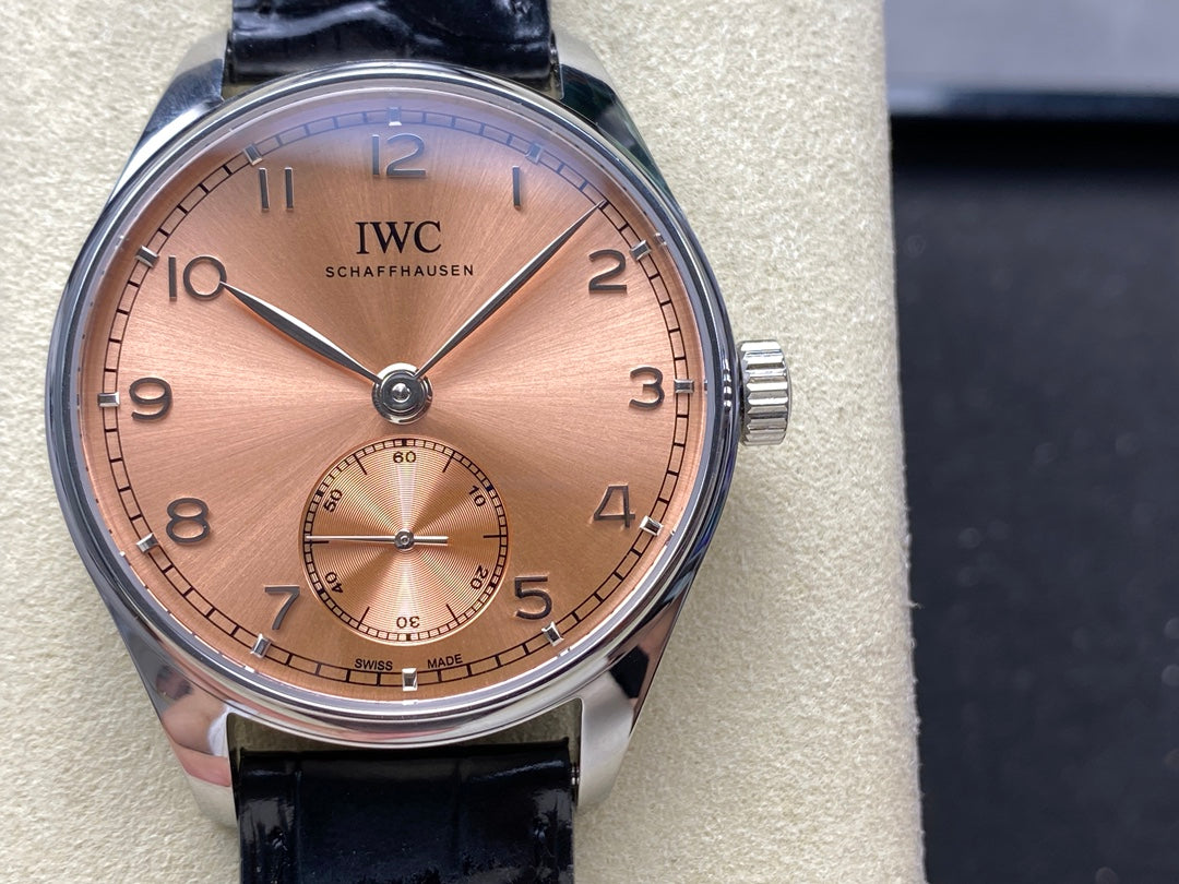 IWC Portuguese 40.4mm Opper-colored Dial Steel Case