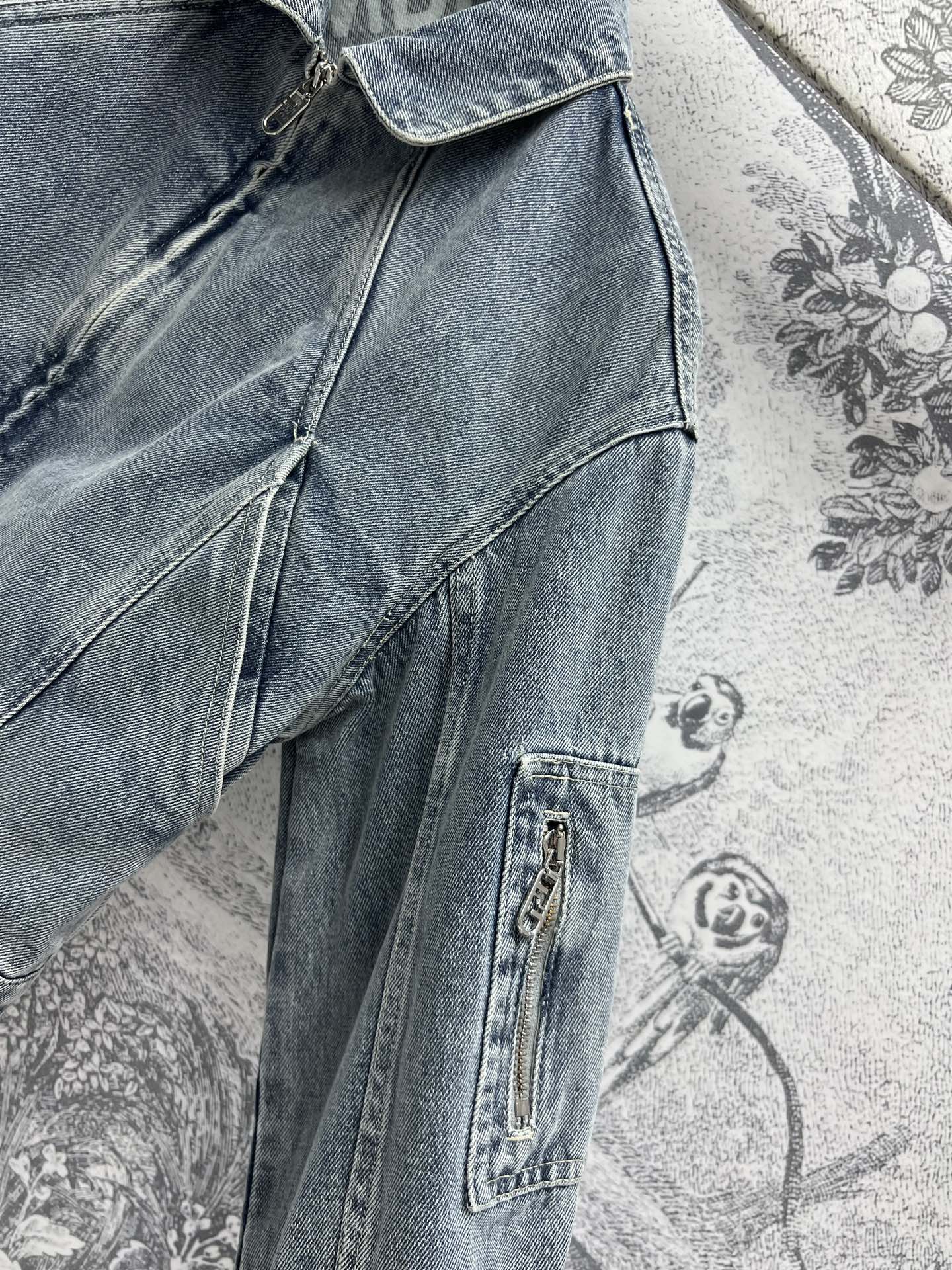 Fendi 25 Denim Jacket Blue Cotton