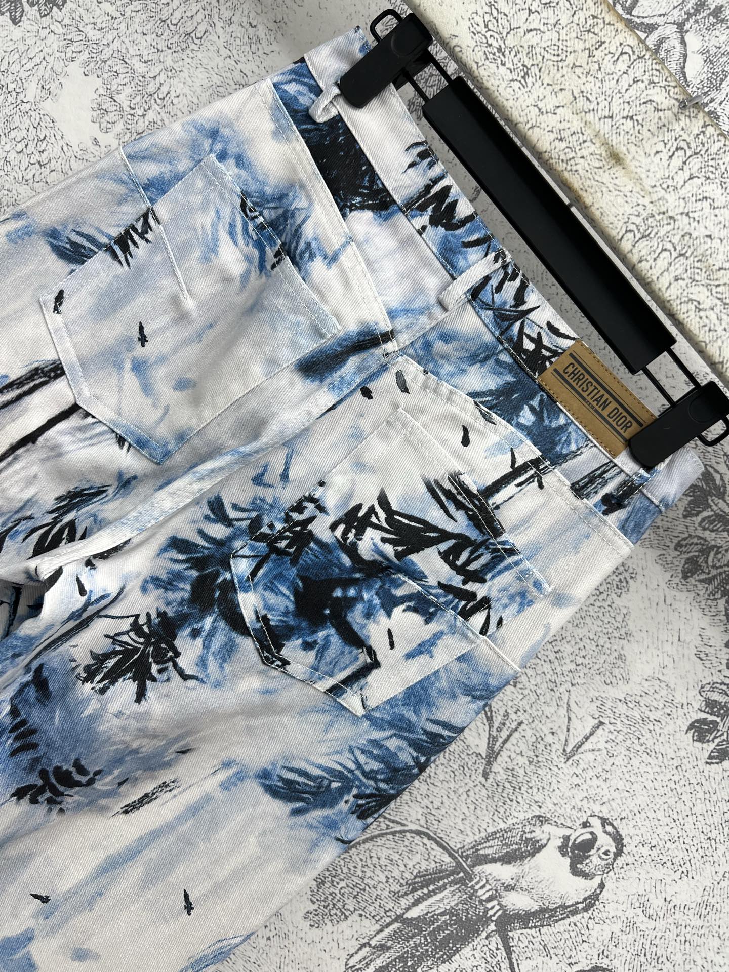 CD 25 Denim Jeans White Blue Black Cotton