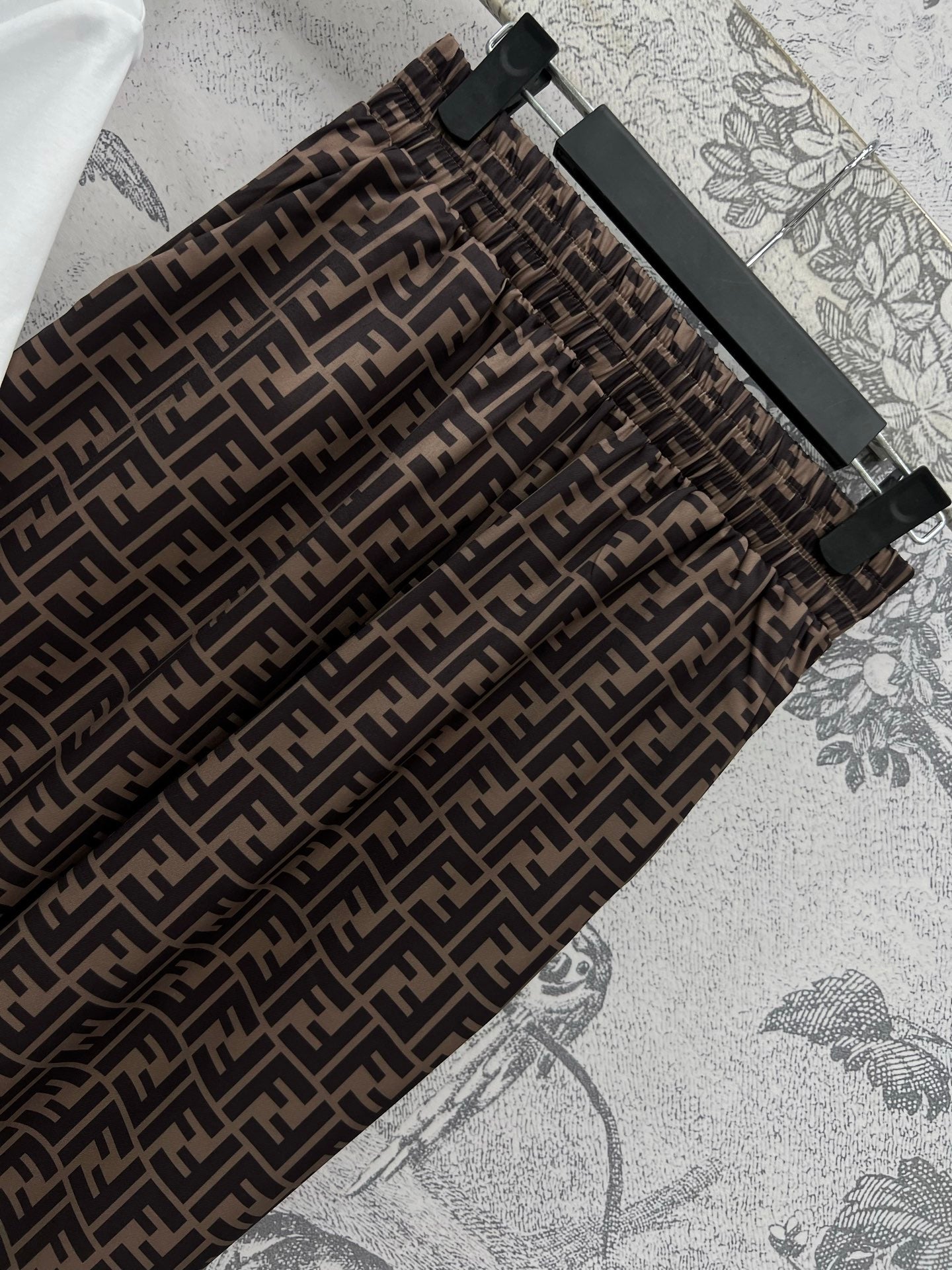 Fendi 25 Suit White Brown Cotton