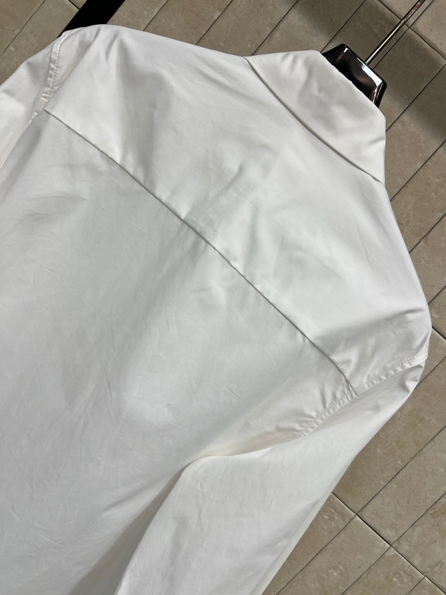 Chanel 2026 Logo Embroidered Shirt White Cotton 356991