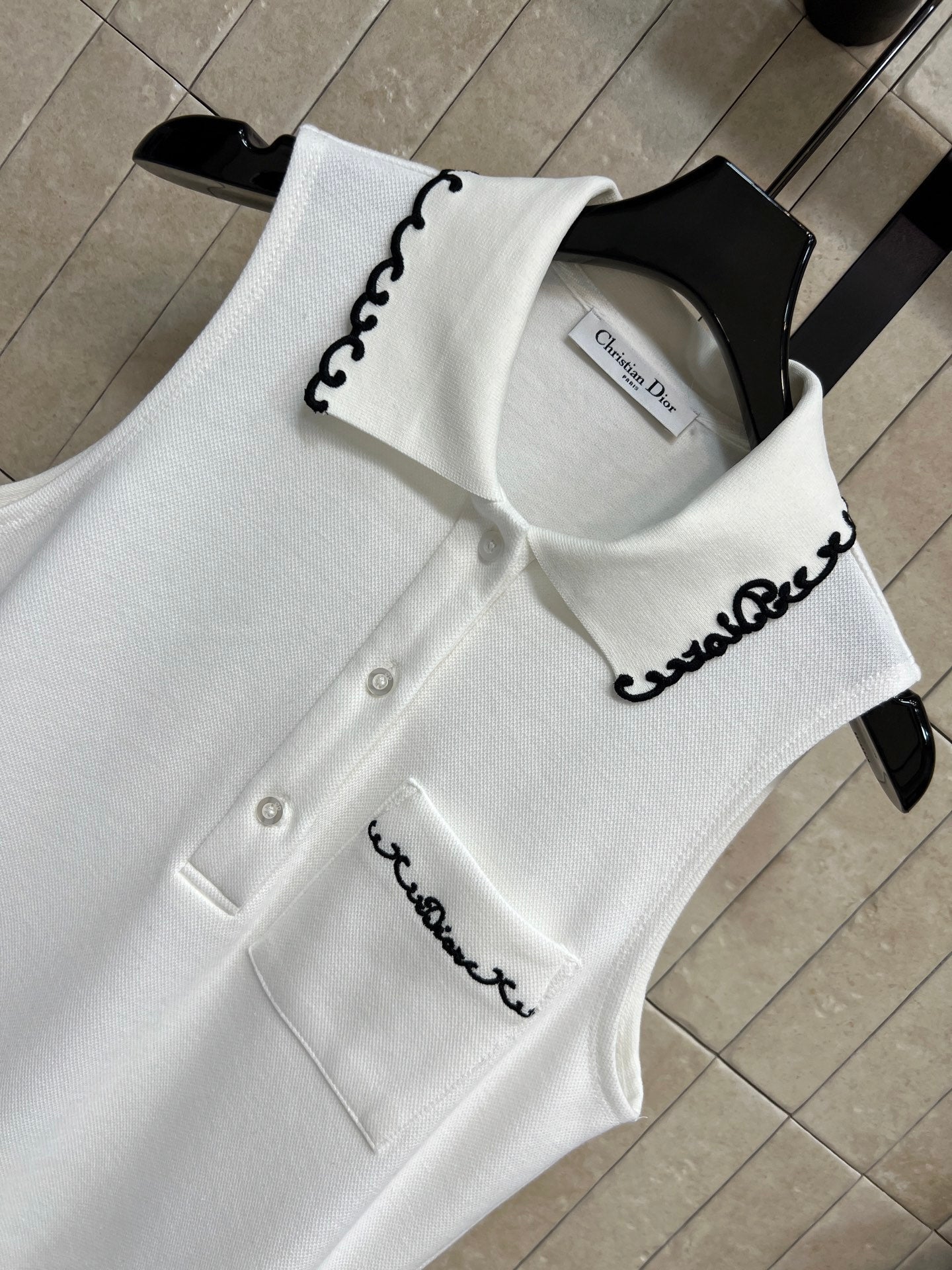 Dior 2026 Sleeveless Polo Dress Cotton 401756