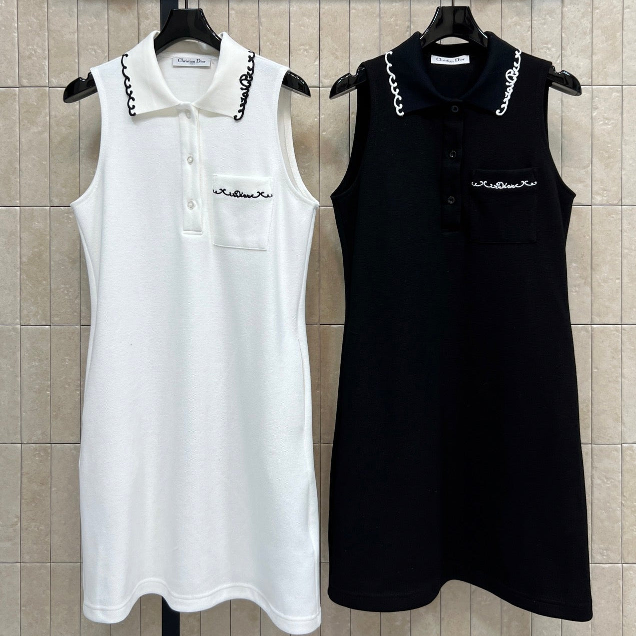 Dior 2026 Sleeveless Polo Dress Cotton 401756